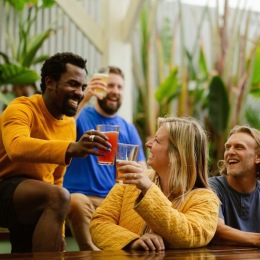 people having drinks together
