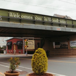 a bridge over a road